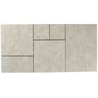 Travertine Stone Silver French Pattern