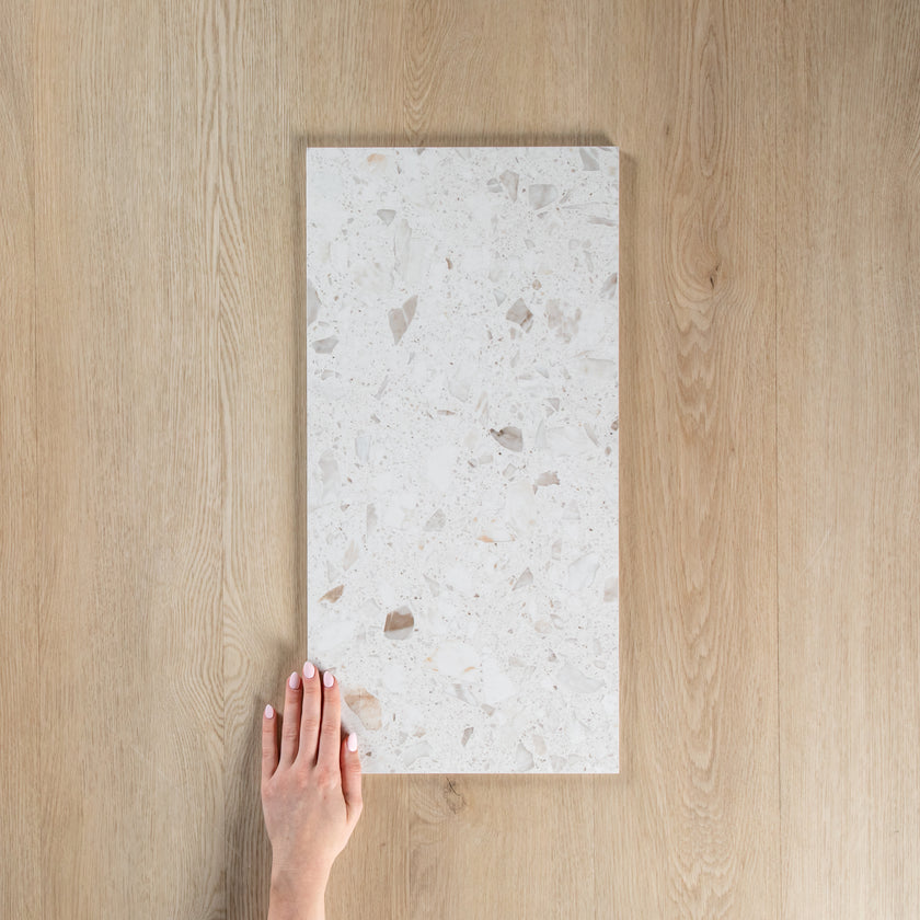 Antique Terrazzo Stone Marshmallow Matte Shine