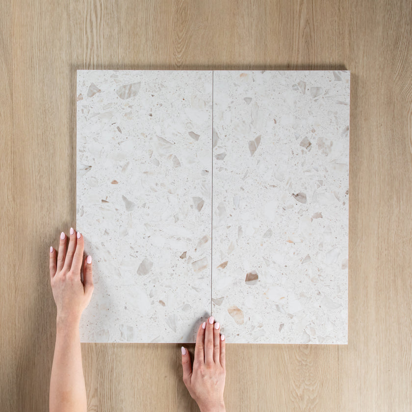 Antique Terrazzo Stone Marshmallow Matte Shine