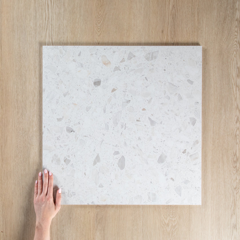 Antique Terrazzo Stone Marshmallow Matte Shine