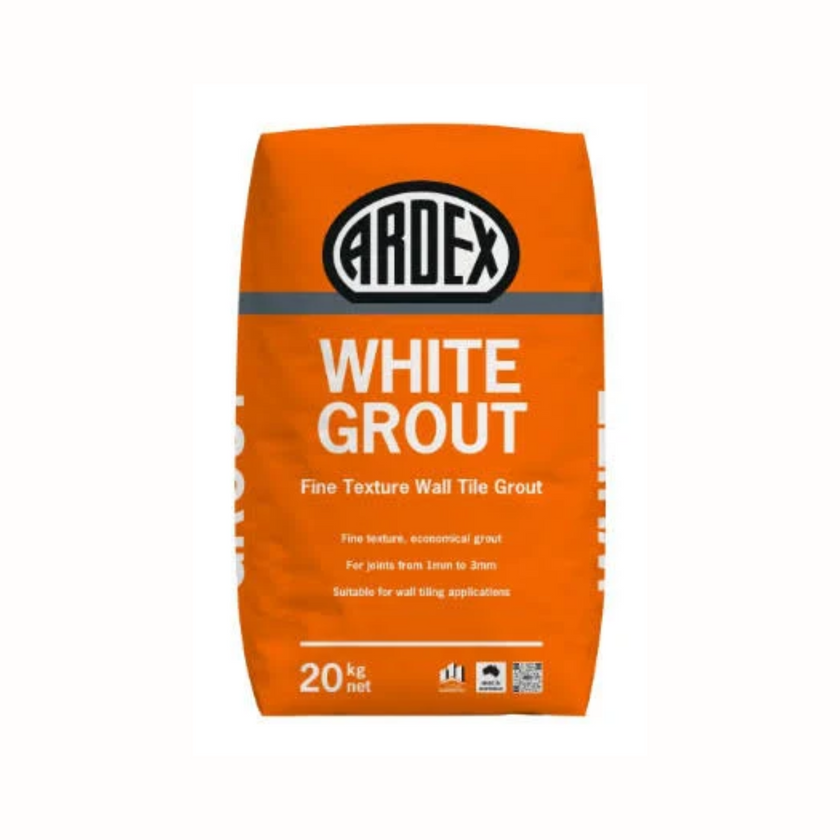 Ardex White Grout 20kg - Walls Only