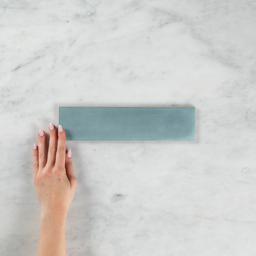 Boutique Baby Blue Gloss Subway Ripple