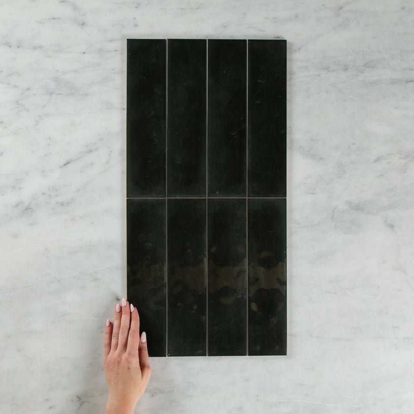 Boutique Charcoal Gloss Subway Ripple