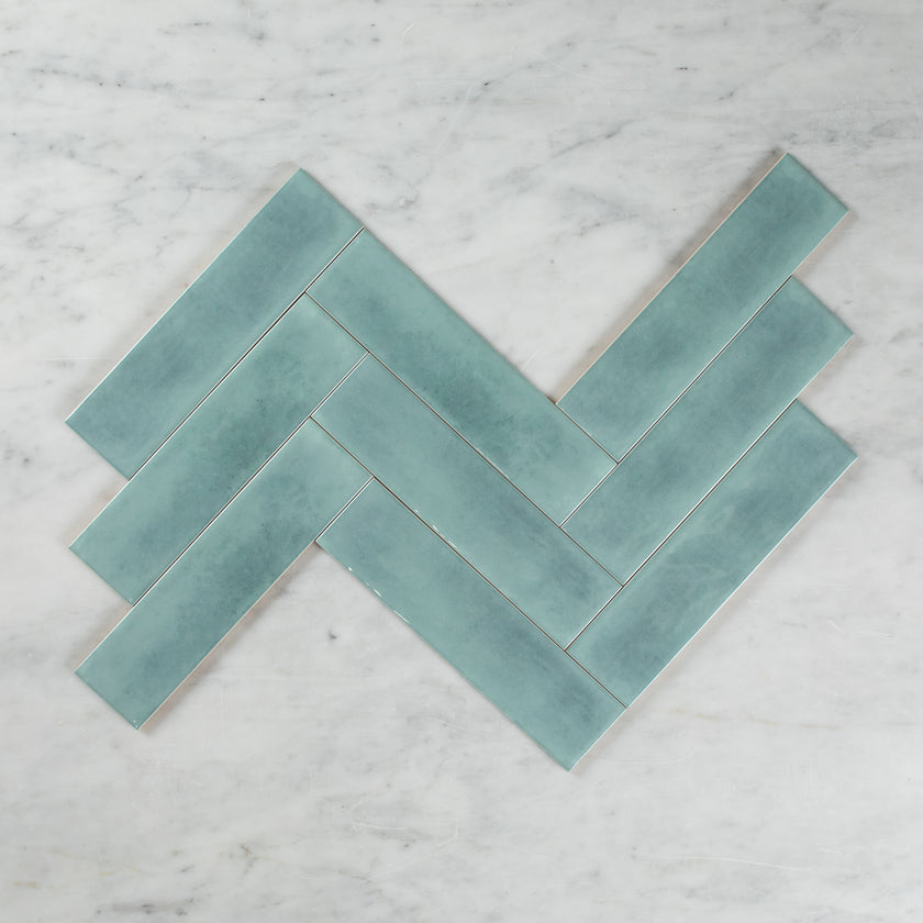 Boutique Mint Gloss Subway Ripple