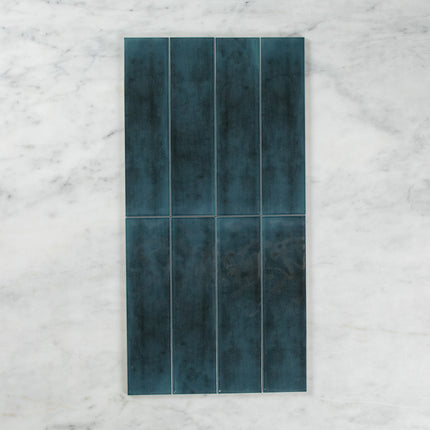 Boutique Navy Blue Gloss Subway Ripple