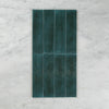 Boutique Peacock Green Gloss Subway Ripple