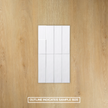 Brava White Satin Subway