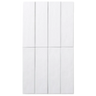 Brava White Satin Subway
