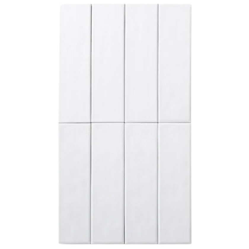 Brava White Satin Subway