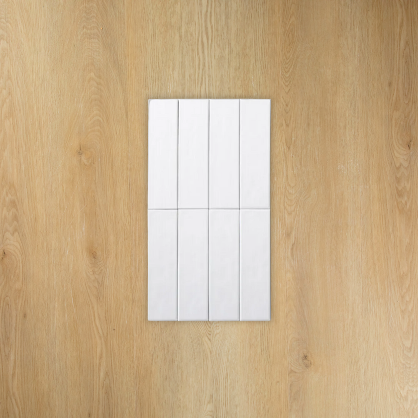 Brava White Satin Subway