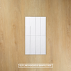 Brava White Satin Subway