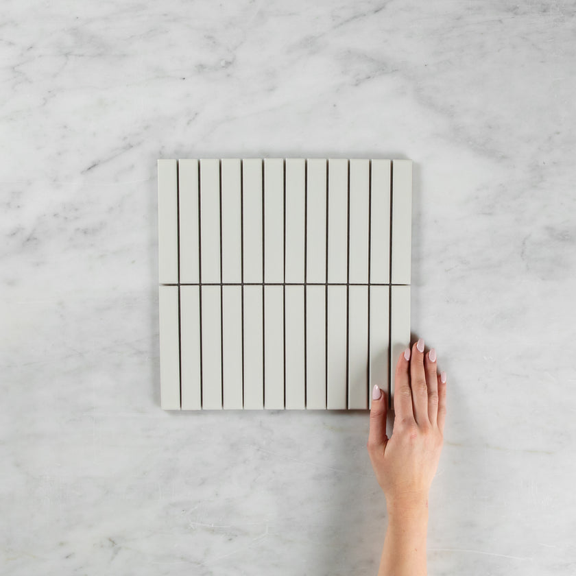Byron Kit Kat Matte White Mosaic