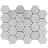 Carrara Marble Mosaic Hexagonal Polished
