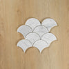 Carrara Marble Mosaic Large Fans