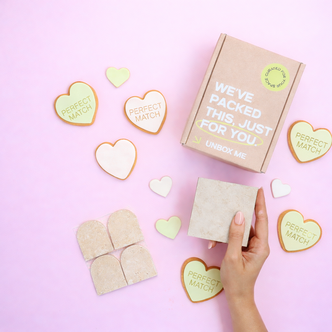 Travertine Cross Cut Cream + Mini Arch Mosaic Travertine