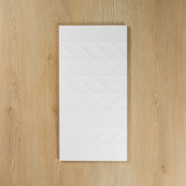 Chevron White Matte