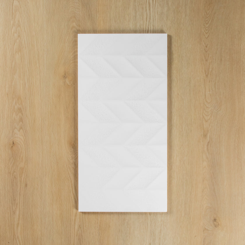 Chevron White Matte