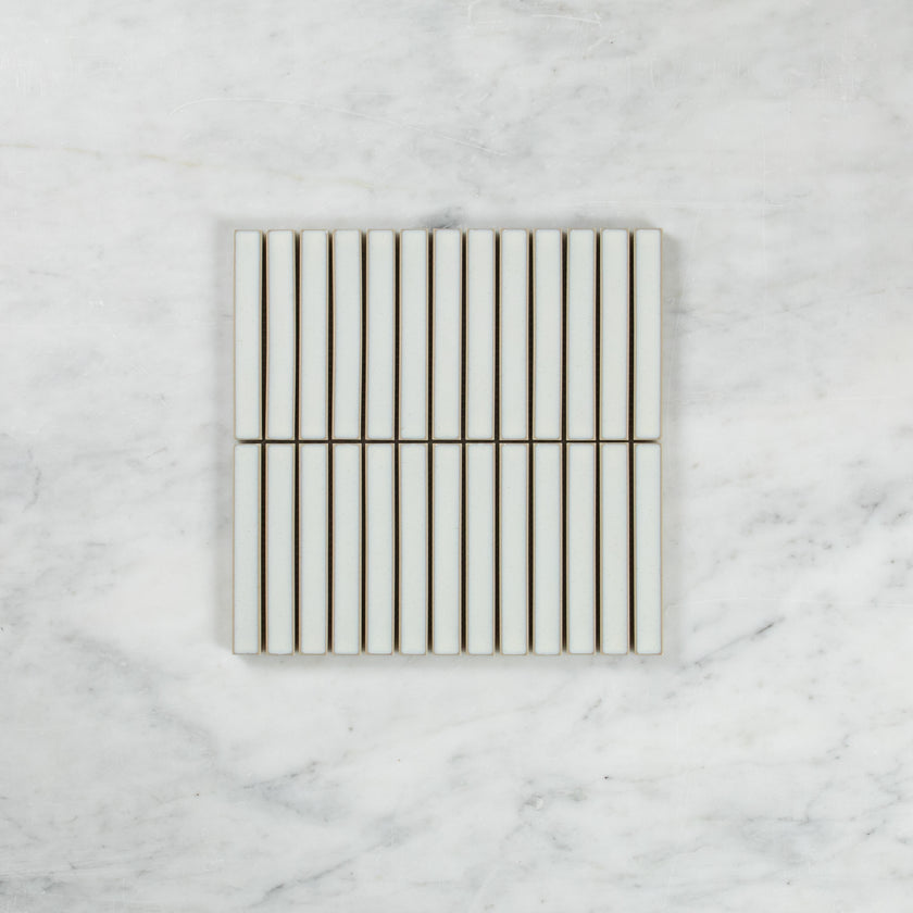 Clovelly Antique White Gloss Concave Kit Kat Mosaic