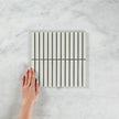 Clovelly Antique White Gloss Kit Kat Mosaic