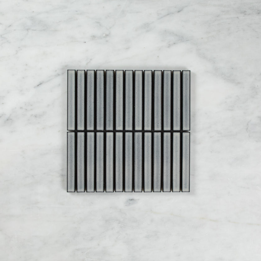 Clovelly Antique Grey Gloss Concave Kit Kat Mosaic