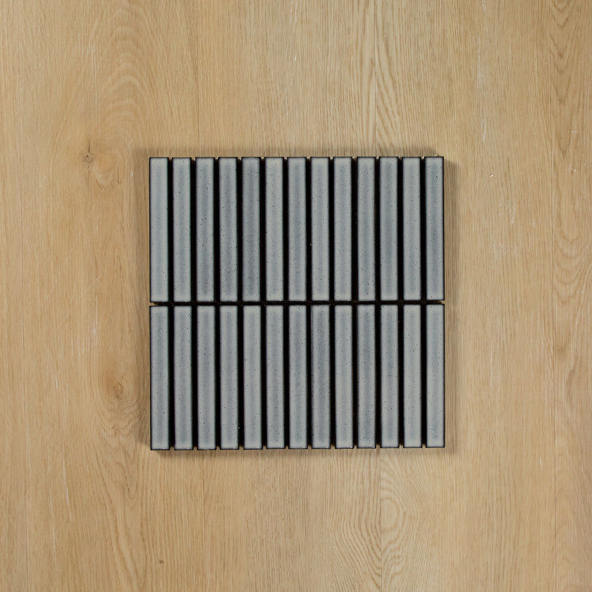 Clovelly Antique Grey Gloss Concave Kit Kat Mosaic