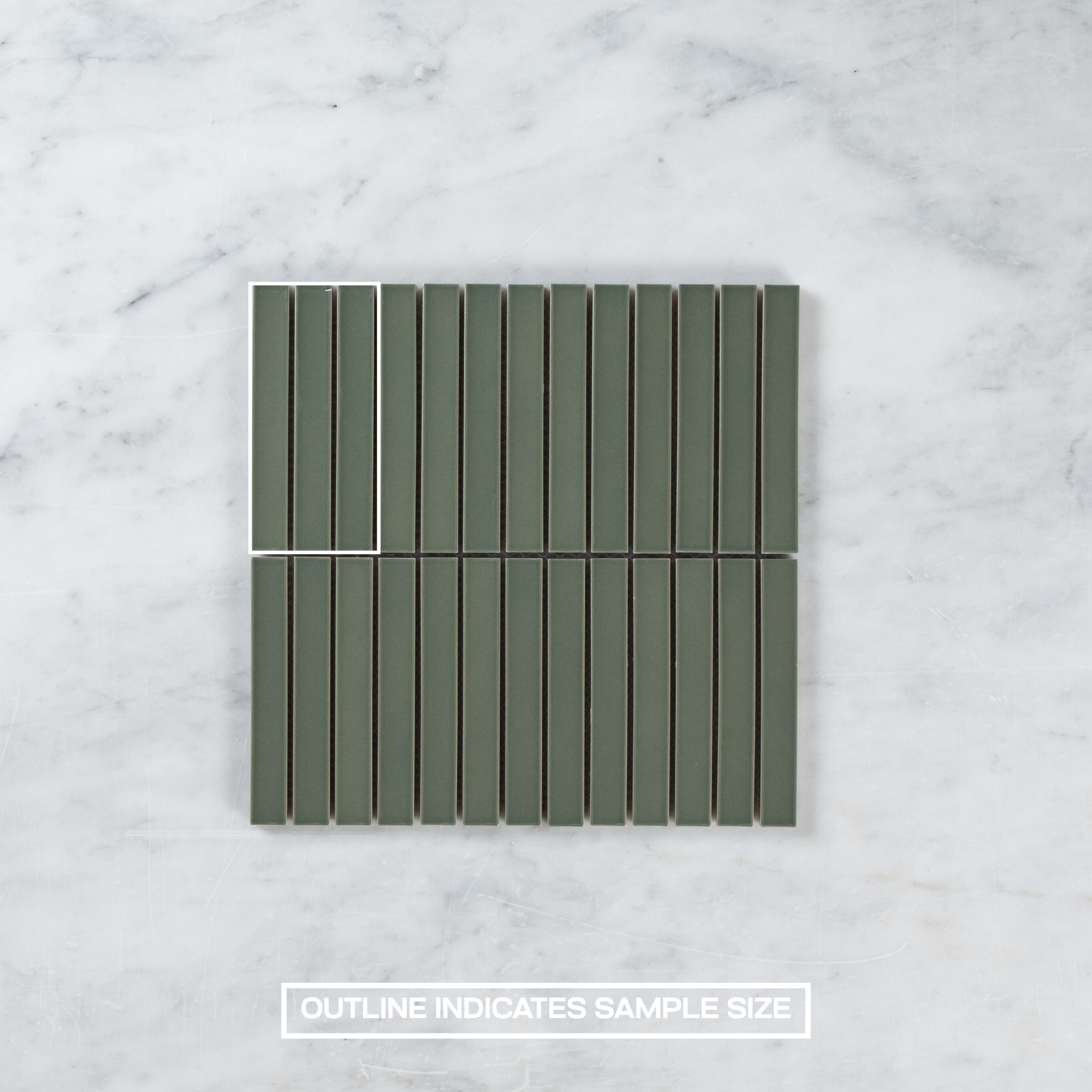 Clovelly Pearl Olive Matte Kit Kat Mosaic