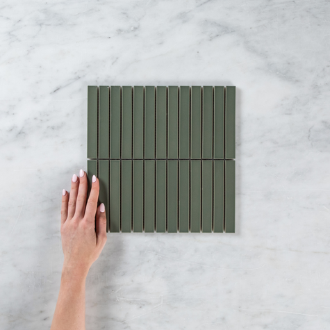 Clovelly Pearl Olive Matte Kit Kat Mosaic