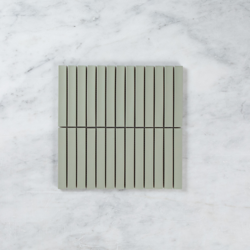 Clovelly Pearl Sage Matte Kit Kat Mosaic