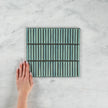 Cottesloe Antique Sage Green Kit Kat Mosaic