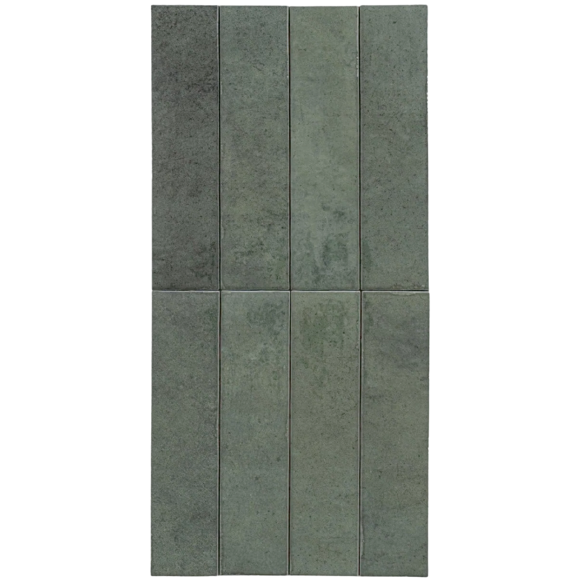 Bricks Green Glossy Subway