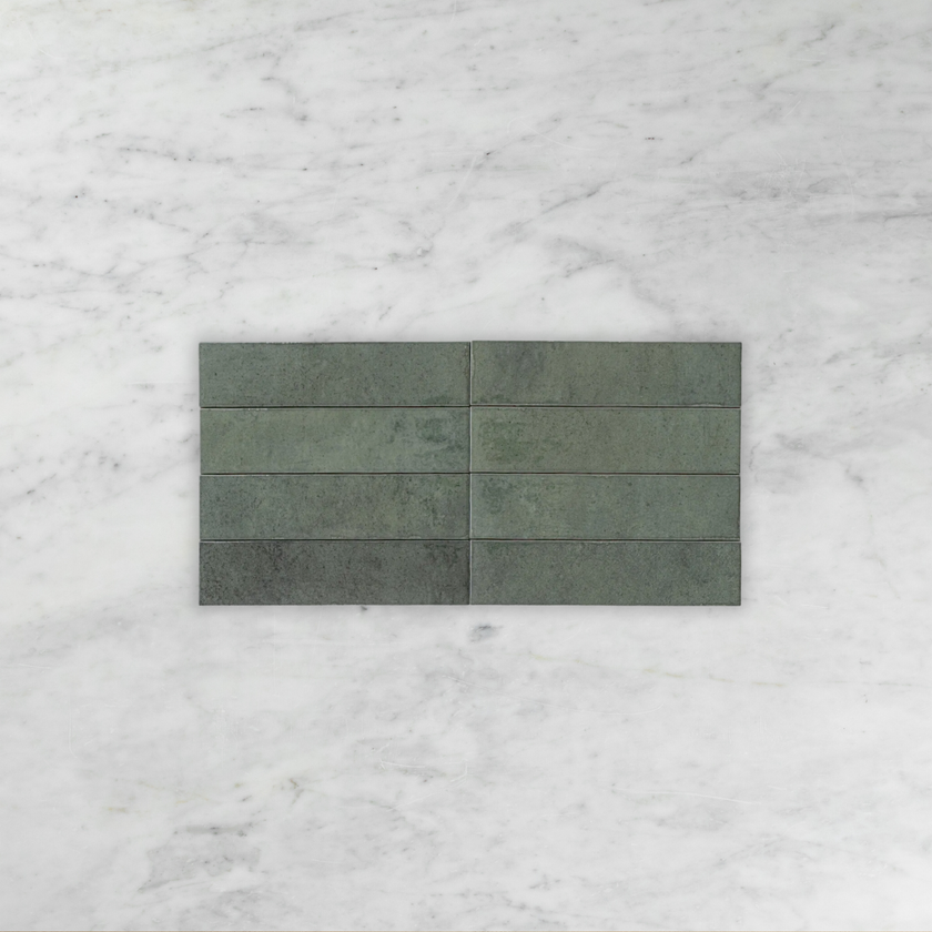 Bricks Green Glossy Subway