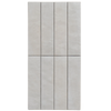 Bricks Off White Matte Subway