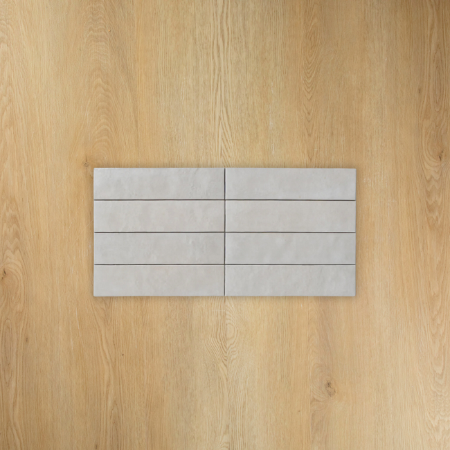 Bricks Off White Glossy Subway