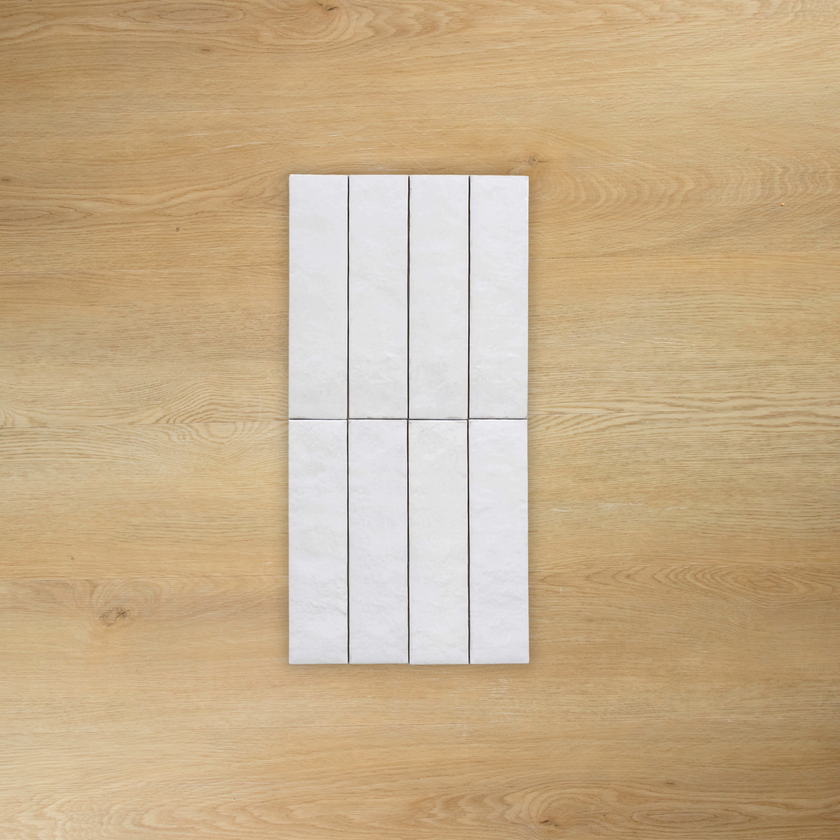 Bricks White Glossy Subway