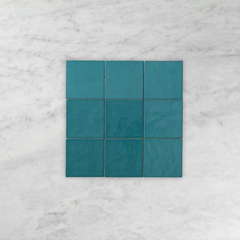 Casablanca Turquoise Gloss Square