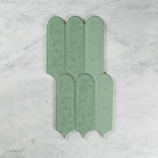 Flemmington Feather Light Green Ripple Gloss
