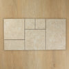 Travertine Stone Ivory French Pattern