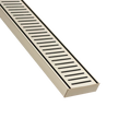 Lauxes Aluminium Brushed Nickel Next Gen Floor Grate 100mm x 26mm