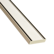 Lauxes Aluminium Brushed Nickel Slimline Tile Insert 100mm x 21mm