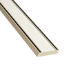 Lauxes Aluminium Brushed Nickel Slimline Tile Insert 100mm x 21mm