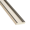 Lauxes Aluminium Brushed Nickel Slimline Tile Insert 100mm x 21mm