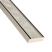 Lauxes Aluminium Brushed Nickel Slimline Tile Insert 100mm x 26mm