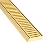 Lauxes Aluminium Matte Gold Next Gen  Floor Grate 100mm x 26mm