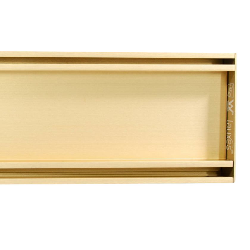 Lauxes Aluminium Matte Gold Slimline Tile Insert  100mm x 21mm