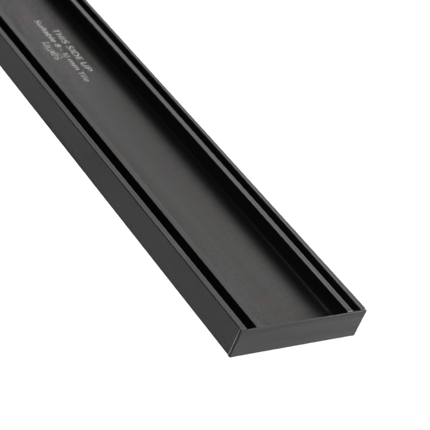 Lauxes Aluminium Midnight Slimline Tile Insert  100mm x 21mm