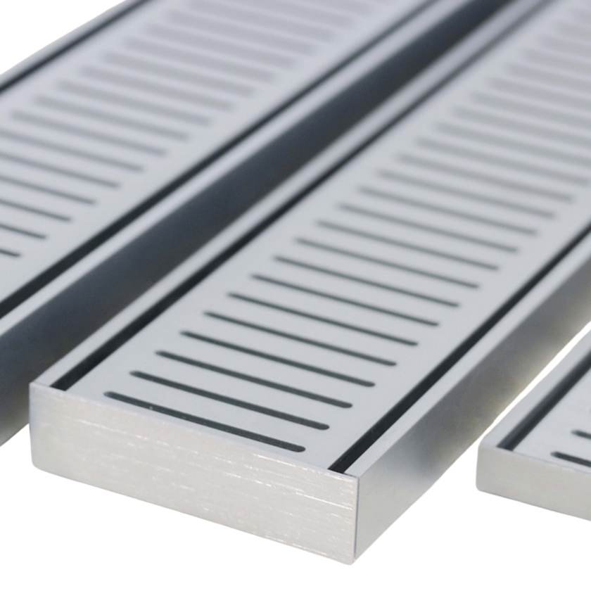 Lauxes Aluminium Silver Next Gen Floor Grate 100mm x 26mm