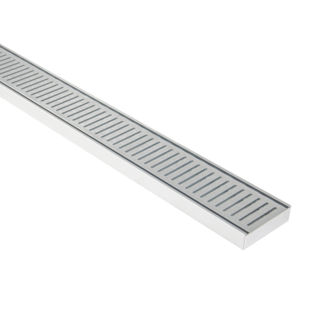 Lauxes Aluminium Silver Next Gen Floor Grate 100mm x 26mm