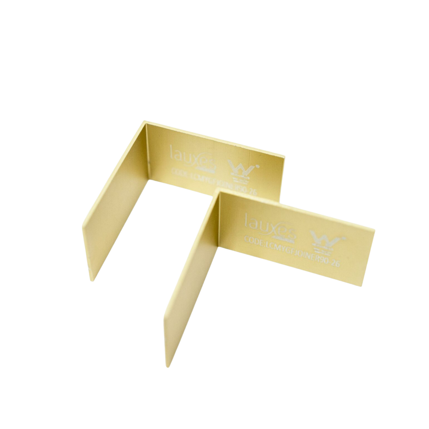 Lauxes Gold Joiner 90 Degree - 21mm