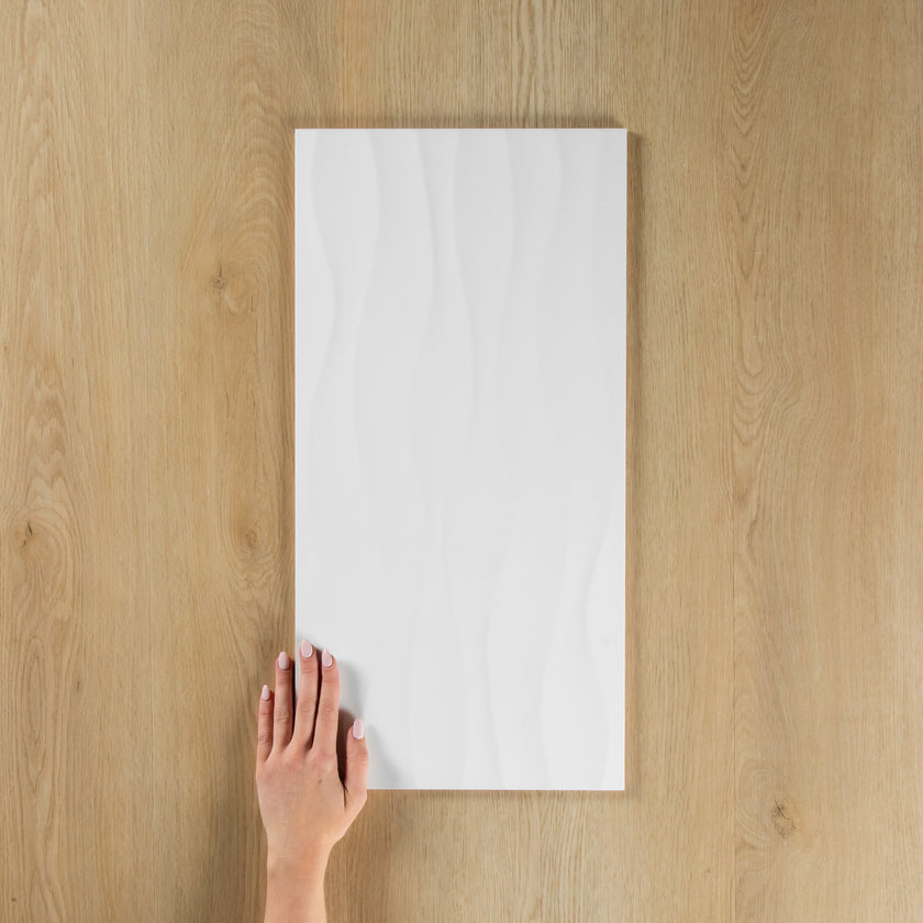 Matrix Gloss White Onda 300 x 600