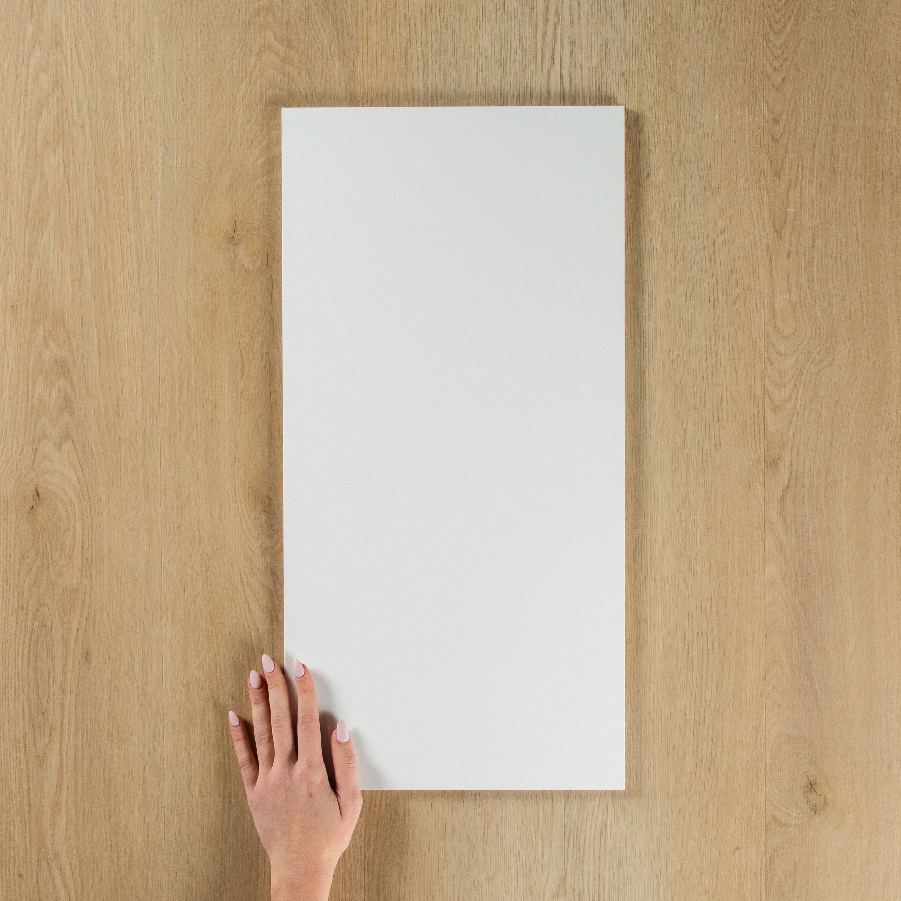 White Matte Pressed Edge